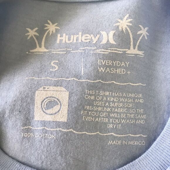 HURLEY Mens Small S/S Tie Dye T-Shirt FLY BOY Everyday Wash 100% Cotton NEW - Picture 2 of 6